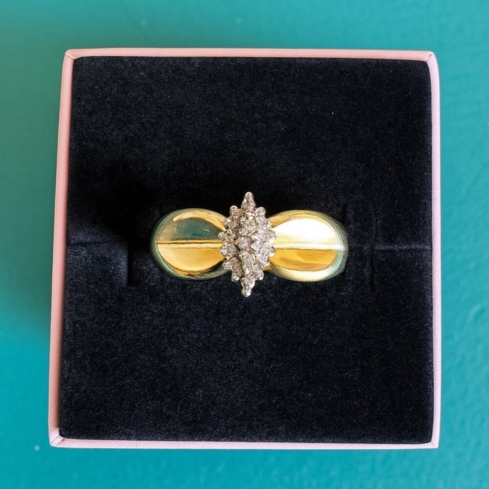 10K Gold Diamond Cluster Ring Size 10 – Real Diamonds 3.79g